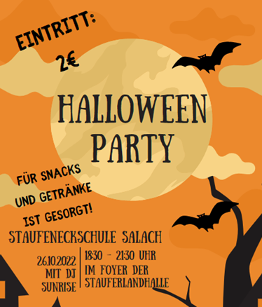 Plakat Halloweenparty